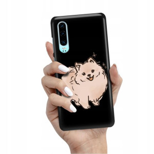 Etui Matowe CZARNE do HUAWEI P30 Obudowa TOP Wzory