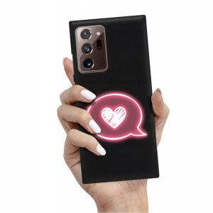 Etui Matowe CZARNE do SAMSUNG NOTE 20 ULTRA Wzory