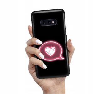 Etui Matowe CZARNE do SAMSUNG S10e Obudowa Wzory