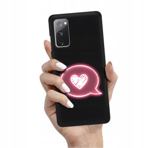 Etui Matowe CZARNE do SAMSUNG S20FE Obudowa Wzory