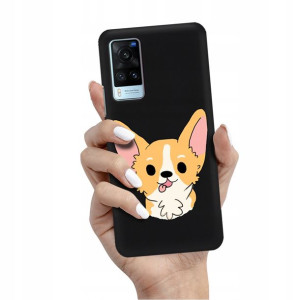 Etui Matowe CZARNE do VIVO X60 Obudowa Case Wzory