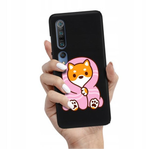 Etui Matowe CZARNE do XIAOMI Mi 10 PRO Case Wzory