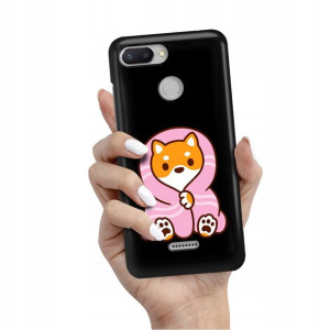 Etui Matowe CZARNE do XIAOMI REDMI 6 Obudowa Wzory