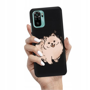 Etui Matowe CZARNE do XIAOMI REDMI NOTE 10S Wzory