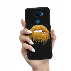 Etui Matowe Czarny do LG K40s Wiosenne Top Wzory