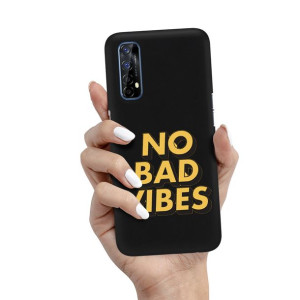 Etui Matowe CZARNY do REALME 7 Obudowa Top Wzory