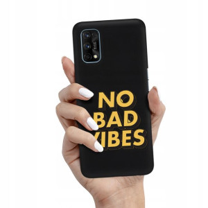 Etui Matowe CZARNY do REALME 7 PRO Case Top Wzory