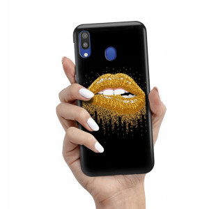 Etui Matowe Czarny do SAMSUNG M20 Wiosenne Wzory