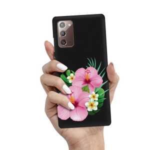 Etui Matowe Czarny do SAMSUNG NOTE 20 Wiosna Wzory