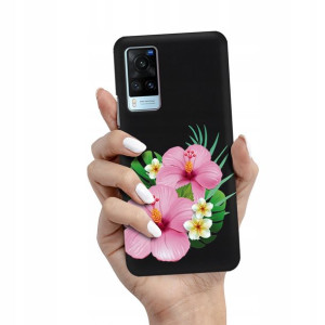 Etui Matowe Czarny do VIVO X60 Wiosenne Top Wzory