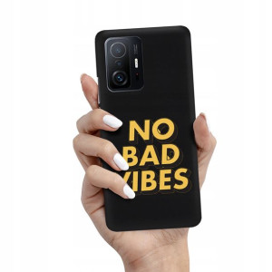 Etui Matowe CZARNY do XIAOMI 11T 5G Case Top Wzory