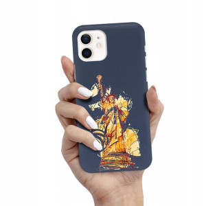 Etui Matowe Granat do IPHONE 12 Wiosenne Top Wzory