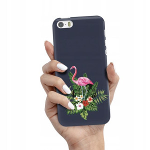 Etui Matowe Granat do IPHONE 5G Wiosenne Top Wzory