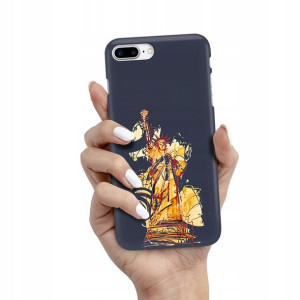 Etui Matowe Granat do IPHONE 7 PLUS Wiosenne Wzory