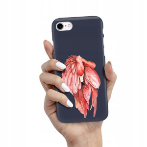 Etui Matowe Granat do IPHONE SE 2020 Wiosna Wzory