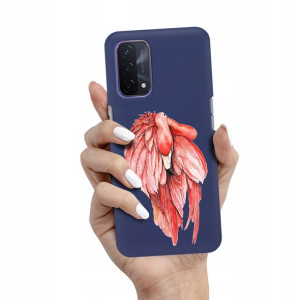 Etui Matowe Granat do OPPO A93 5G Wiosenne Wzory