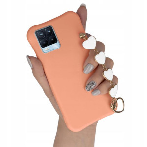 Etui Matowe ŁOSOŚ do REALME 8 Top Łańcuszek Serce