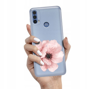 Etui Metalic Niebieski do MOTOROLA E30 Top Wzory