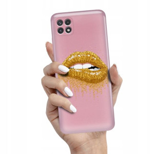 Etui Metalic Różowy do SAMSUNG A22 5G Wiosna Wzory