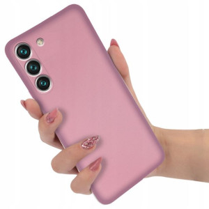 Etui Metaliczne Błyszczące do SAMSUNG S22 RÓŻOWY