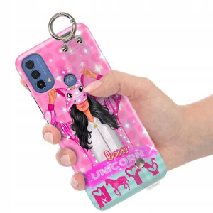 Etui z Paskiem do MOTOROLA E20s Piękne Modne Wzory