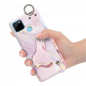 Etui z Paskiem do REALME C25Y Case Modne Top Wzory