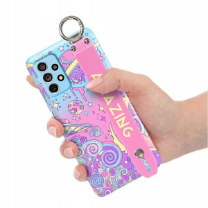 Etui z Paskiem do SAMSUNG A73 5G Case Modne Wzory
