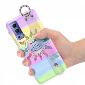 Etui z Paskiem do VIVO Y72 5G Piękne Modne Wzory