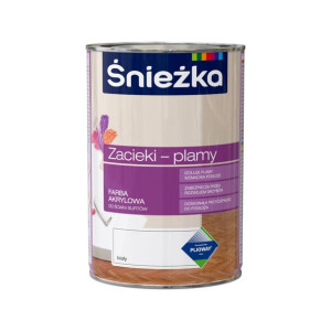 ŚNIEŻKA ZACIEKI-PLAMY biała farba akrylowa izolująca zabrudzenia 1L (1436)