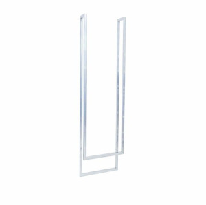 Wieszak na ręczniki podwójny sufitowy 140cm srebrny