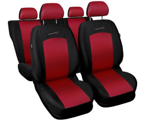 Uniwersalne pokrowce samochodowe SPORT LINE Czerwone FIAT CINQUECENTO