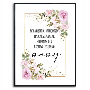 Plakat Obraz Na Prezent Na Dzień Matki Mamy Wzory