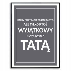 Plakat Obraz Na Prezent Na Dzień Ojca Taty Wzory