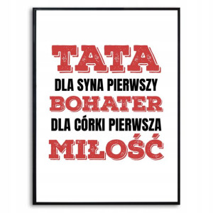 Plakat Obraz Na Prezent Na Dzień Ojca Taty Wzory