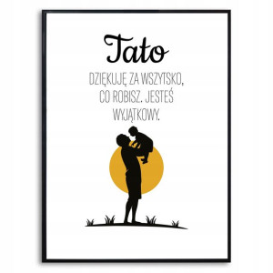 Plakat Obraz Na Prezent Na Dzień Ojca Taty Wzory