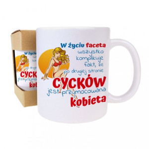 Śmieszny kubek na dzień chłopaka faceta prezent