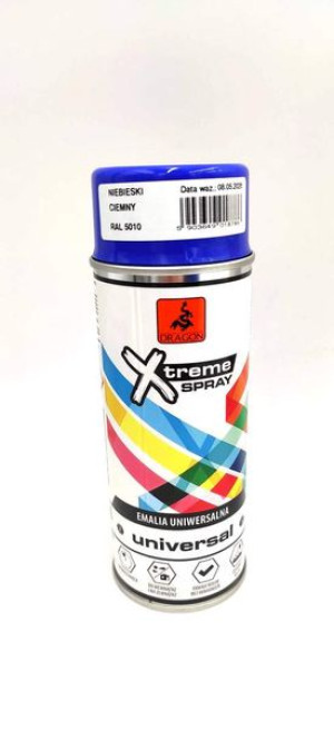 DRA Emalia uniwersalna- SUPER SPRAY 400ml  NIEBIESKI CIEMNY