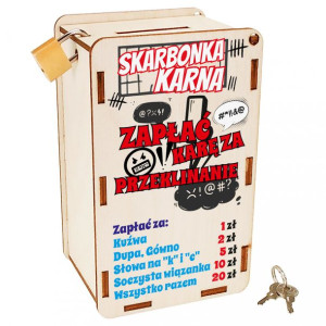 Prezent na urodziny skarbonka kara za przeklinanie