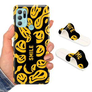 Etui + Uchwyt do MOTOROLA G60s Obudowa Case Wzory