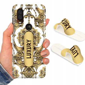 Etui + Uchwyt do MOTOROLA ONE VISION Modne Wzory