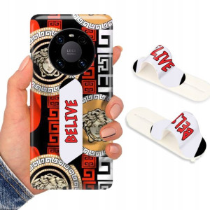 Etui + Uchwyt do HUAWEI MATE 40 PRO Modne Wzory