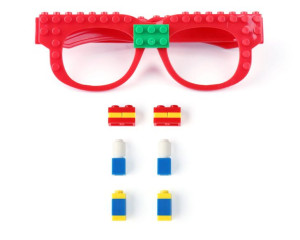 Okulary LEGO - Oprawki - gratis klocki CZERWONE