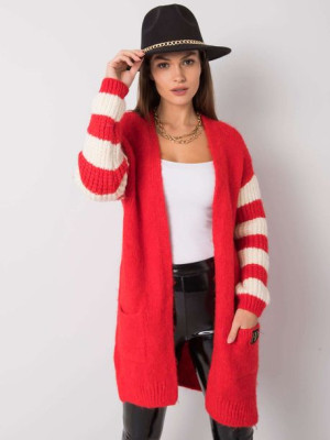 Czerwony kardigan Amore RUE PARIS 38/M