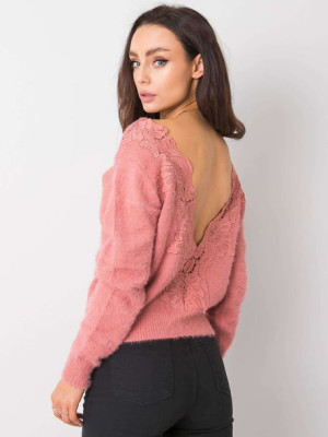 Brudnoróżowy sweter Joan ONE SIZE