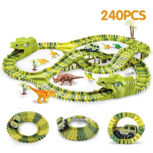 Tor wyścigowy - dinozaury - 240 elementów