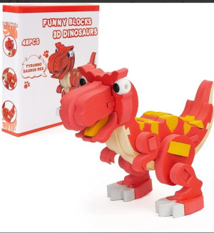 Piankowe puzzle 3D - Tyranozaur Rex