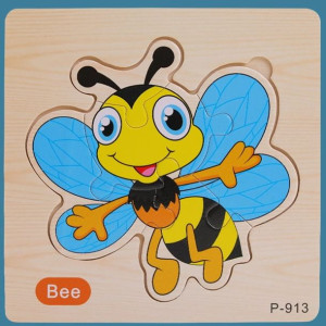 Edukacyjne drewniane puzzle - język angielski vol 2