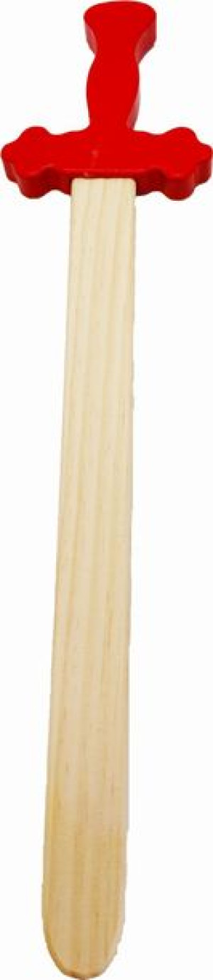 Drewniany miecz 56 cm CZERWONY