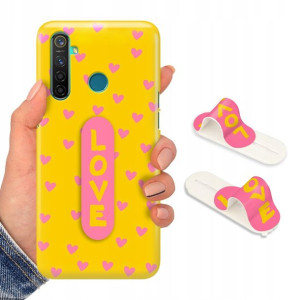 Etui + Uchwyt do REALME 5 Obudowa Premium Wzory