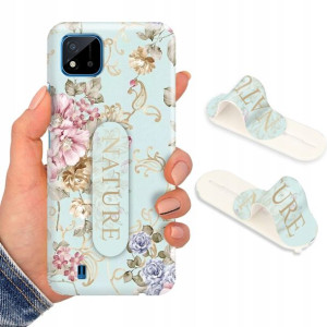 Etui + Uchwyt do REALME C11 2021 Wiosenne Wzory